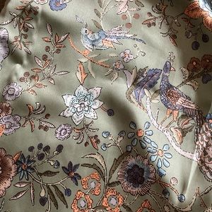 Le Lis Blouse Top Green Floral